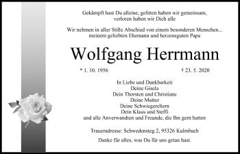 Anzeige von Wolfgang Herrmann von MGO