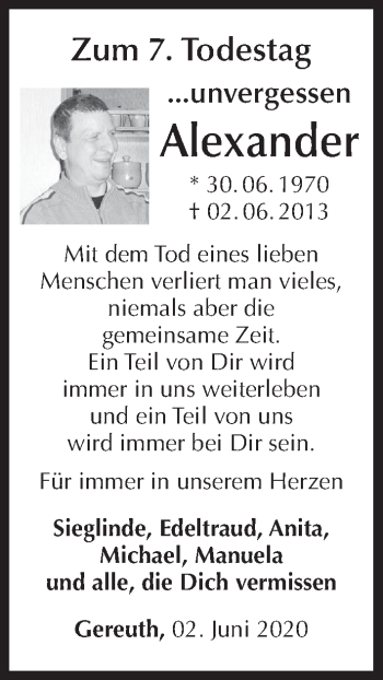 Anzeige von Alexander Steppert von MGO