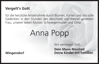 Anzeige von Anna Popp von MGO