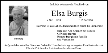 Anzeige von Elsa Burgis von MGO