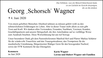 Anzeige von Georg  Wagner von MGO