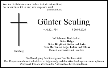 Anzeige von Günter Seuling von MGO