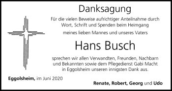 Anzeige von Hans Busch von MGO