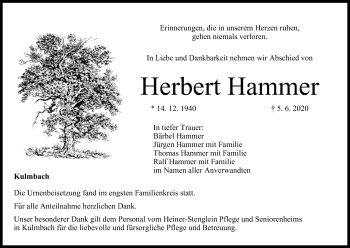 Anzeige von Herbert Hammer von MGO