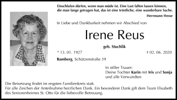 Anzeige von Irene Reus von MGO