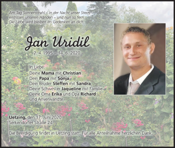 Anzeige von Jan Uridil von MGO