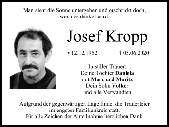Anzeige von Josef Kropp von MGO