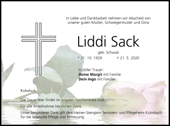 Anzeige von Liddi Sack von MGO