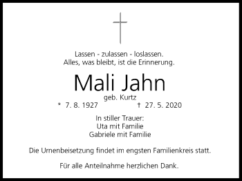 Anzeige von Mali Jahn von MGO