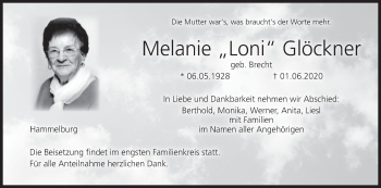 Anzeige von Melanie Glöckner von MGO