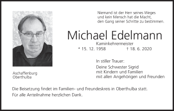 Anzeige von Michael Edelmann von MGO