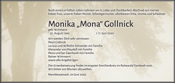 Anzeige von Monika  Gollnick von MGO
