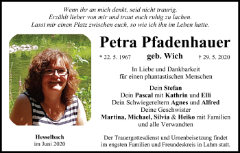 Anzeige von Petra Pfadenhauer von MGO