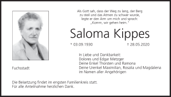 Anzeige von Saloma Kippes von MGO