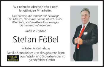 Anzeige von Stefan Fößel von MGO