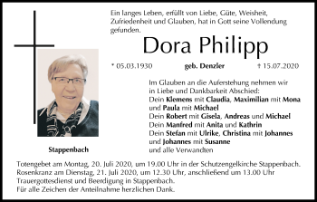 Anzeige von Dora Philipp von MGO
