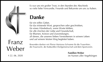 Anzeige von Franz Weber von MGO