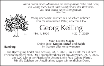 Anzeige von Georg Keiling von MGO