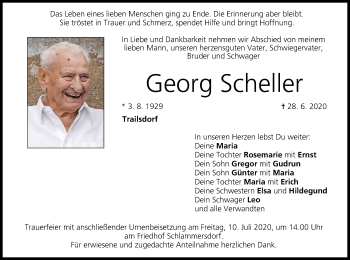 Anzeige von Georg Scheller von MGO