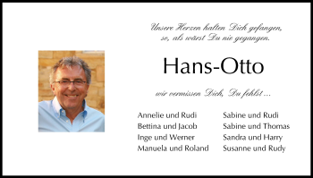 Anzeige von Hans-Otto  von MGO