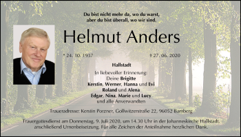 Anzeige von Helmut Anders von MGO
