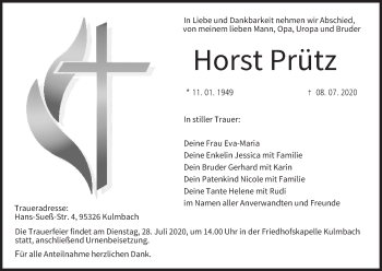 Anzeige von Horst Prütz von MGO