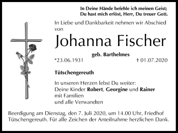 Anzeige von Johanna Fischer von MGO