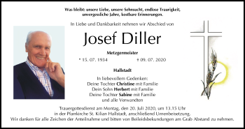 Anzeige von Josef Diller von MGO
