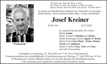 Anzeige von Josef Kreiner von MGO