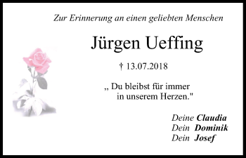 Anzeige von Jürgen Ueffing von MGO