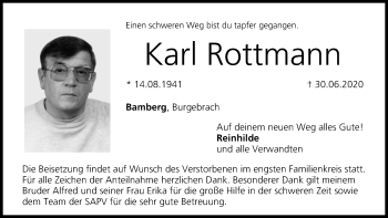 Anzeige von Karl Rottmann von MGO