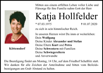 Anzeige von Katja Hollfelder von MGO