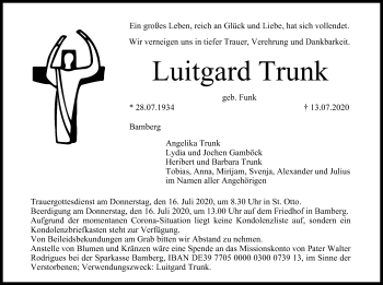 Anzeige von Luitgard Trunk von MGO