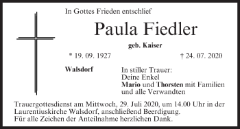 Anzeige von Paula Fiedler von MGO