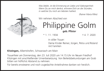 Anzeige von Philippine Golm von MGO