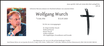 Anzeige von Wolfgang Wurch von MGO