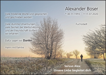 Anzeige von Alexander Boser von MGO