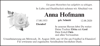Anzeige von Anna Hofmann von MGO