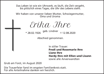 Anzeige von Erika Ihre von MGO