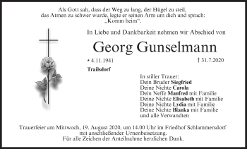 Anzeige von Georg Gunselmann von MGO