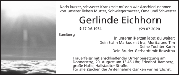 Anzeige von Gerlinde Eichhorn von MGO