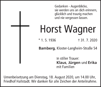 Anzeige von Horst Wagner von MGO