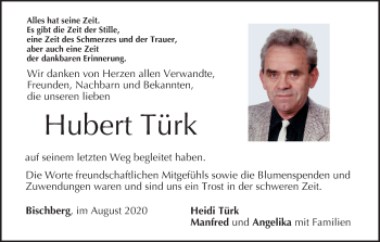 Anzeige von Hubert Türk von MGO