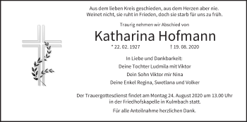 Anzeige von Katharina Hofmann von MGO