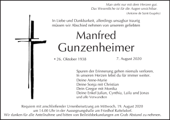 Anzeige von Manfred Gunzenheimer von MGO