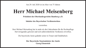 Anzeige von Michael Meisenberg von MGO