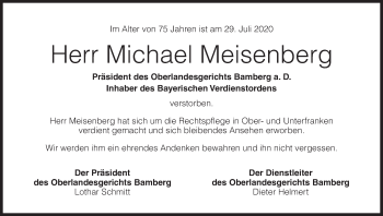Anzeige von Michael Meisenberg von MGO