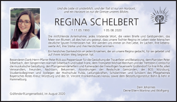 Anzeige von Regina Schelbert von MGO