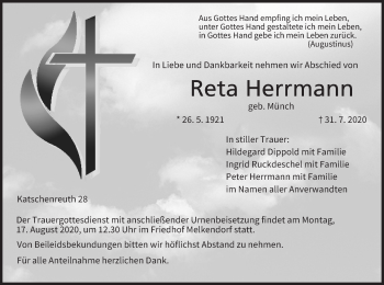 Anzeige von Reta Herrmann von MGO