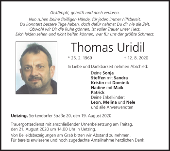 Anzeige von Thomas Uridil von MGO